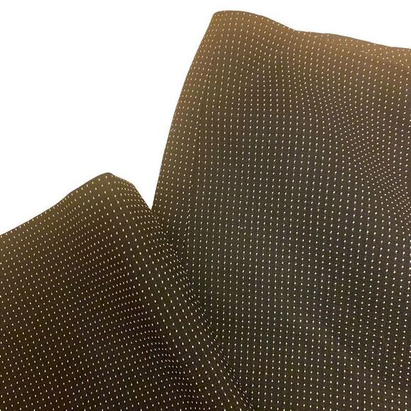 Talbots Flat Front Black Polkadot Dress Pants - Picture 2 of 11